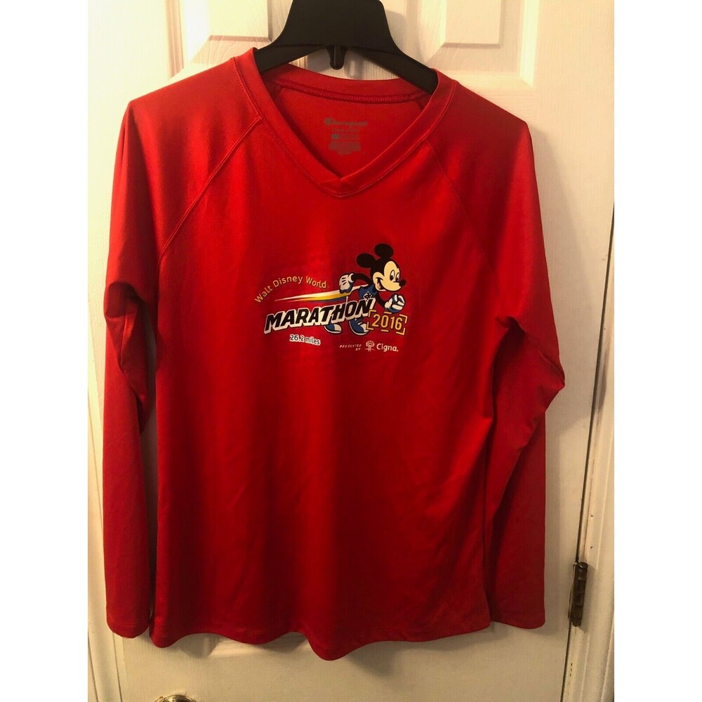 Women’s Run Disney Walt Disney World Mickey Mouse 2016 Marathon 26.2 Size Large